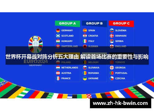 世界杯开幕战对阵分析五大理由 解读首场比赛的重要性与影响