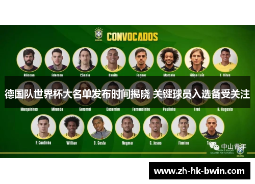 德国队世界杯大名单发布时间揭晓 关键球员入选备受关注